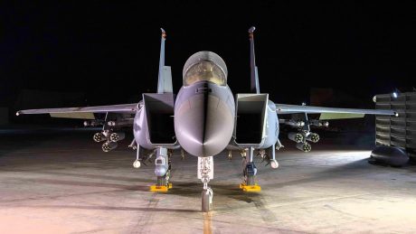 CENTCOM Releases Photo of F-15E with Counter-UAV Loadout in the Middle East