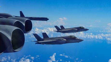 U.S. Air Force Releases Photos Of F-35Bs Escorting B-52s Off Venezuela