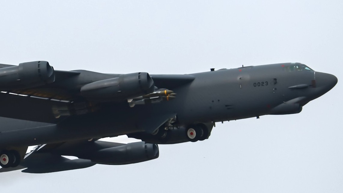 B-52s are now Launching from RAF Fairford Loaded with JDAM Bombs