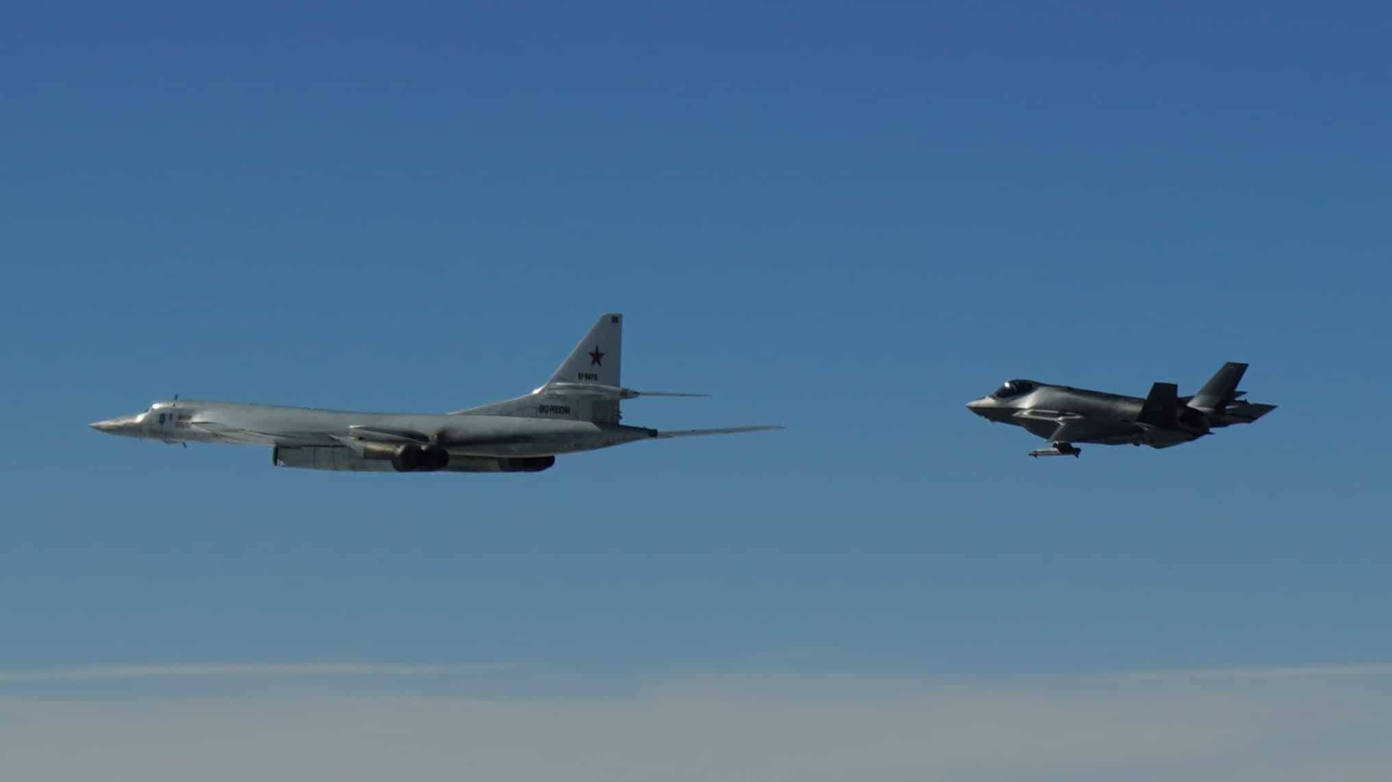 Norwegian F-35As Shadow Russian Tu-160 Bombers Near Arctic Circle
