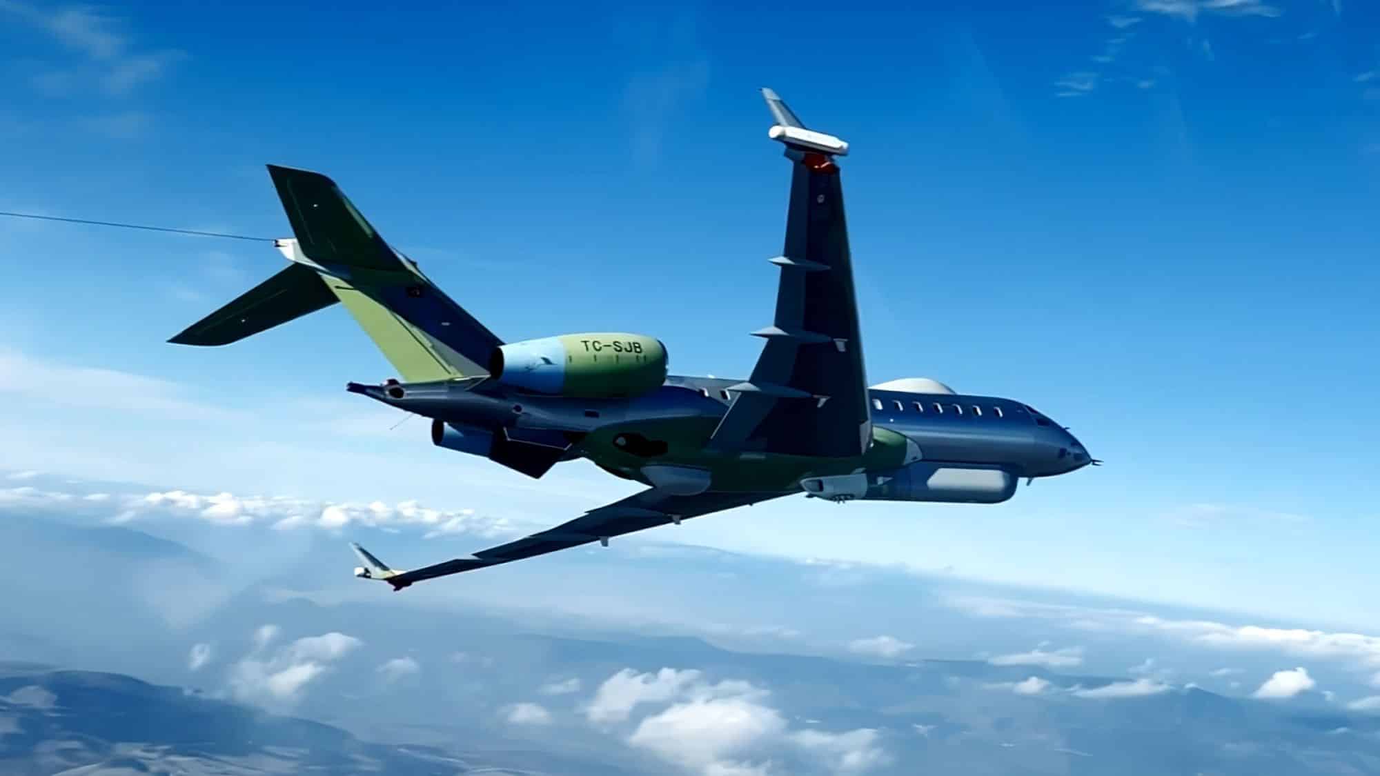 Turkey’s Hava SOJ Electronic Warfare Aircraft Seen in Clearest Visual Yet